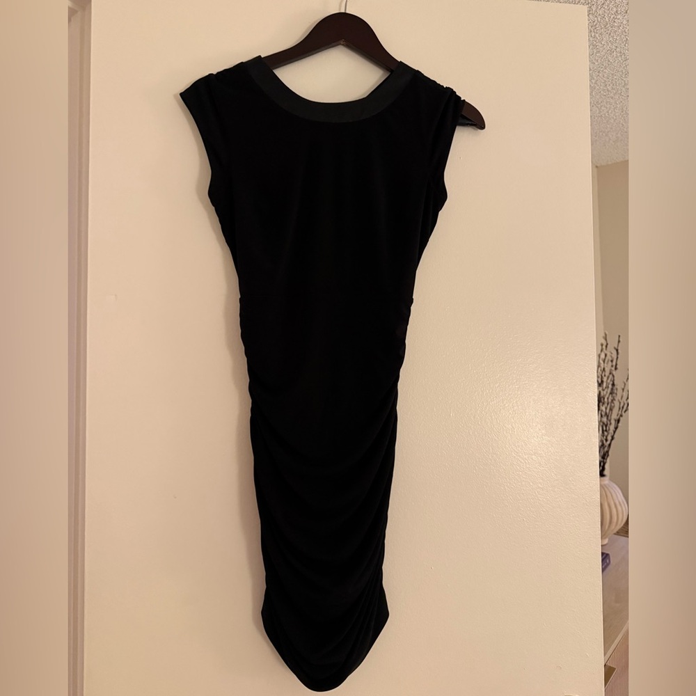 BCBGeneration Black Ruched Dress-NWT
